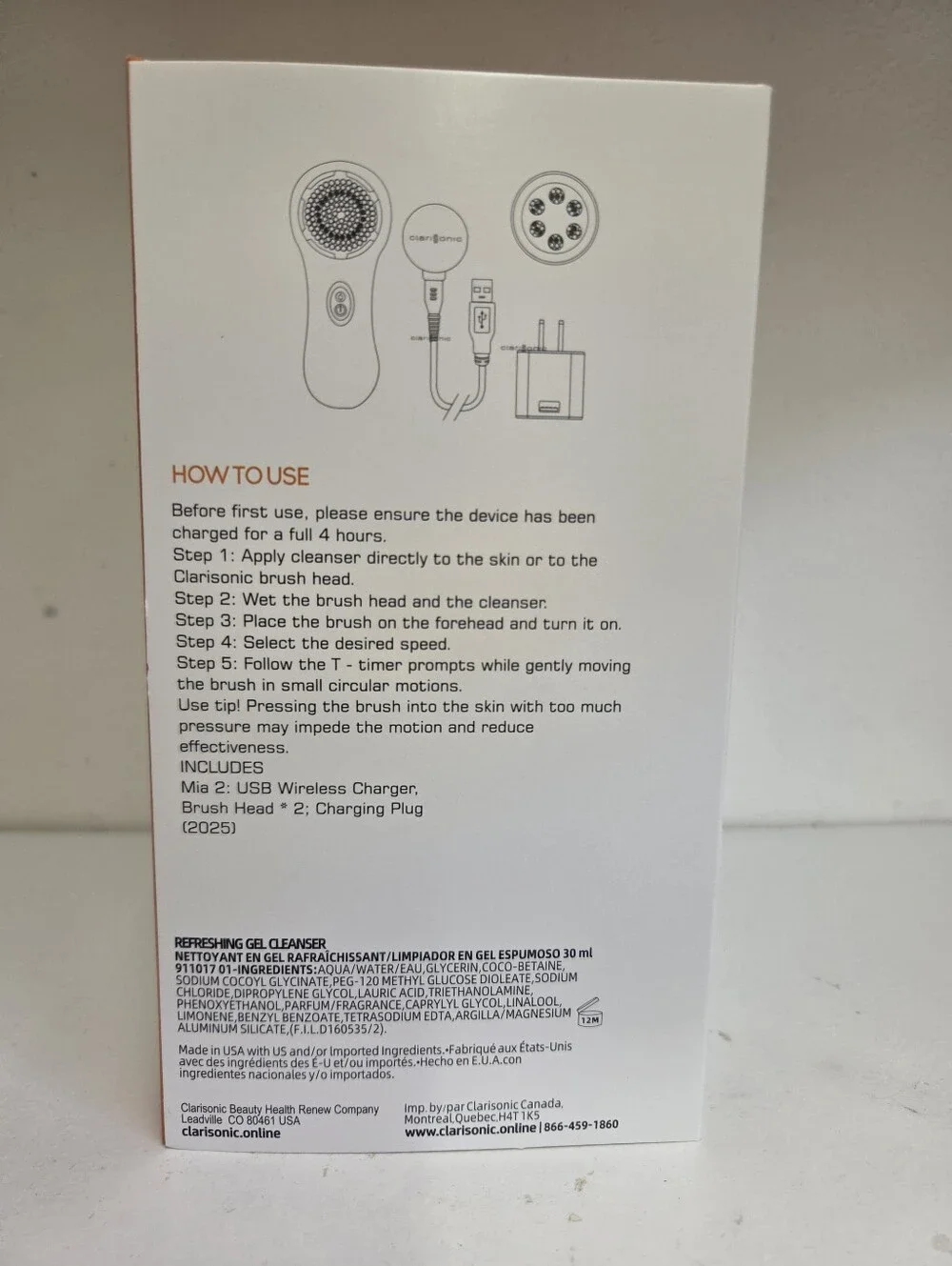 Clarisonic Mia 2 Facial Cleansing Brush in Light Pink